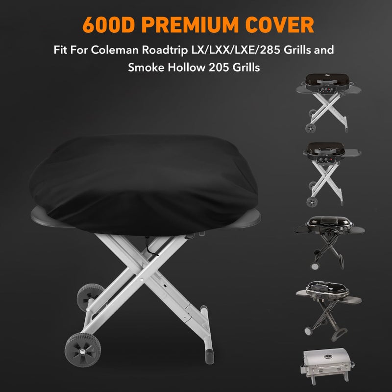 ZBXFCSH Heavy Duty Grill Cover Compatible with Coleman Roadtrip LX/LXX/LXE/285 and Compatible with Smoke Hollow 205 Grills, All Weather - Image 2
